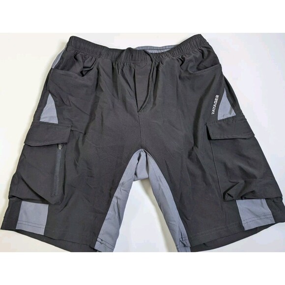 Vayager - Valiant Voyager MTB mountain bike/cycling 3D padded shorts black Large - Picture 1 of 7